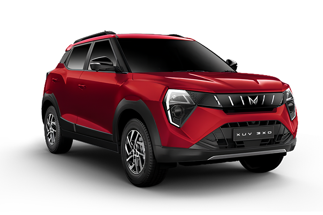 Mahindra XUV 3XO in Tango Red