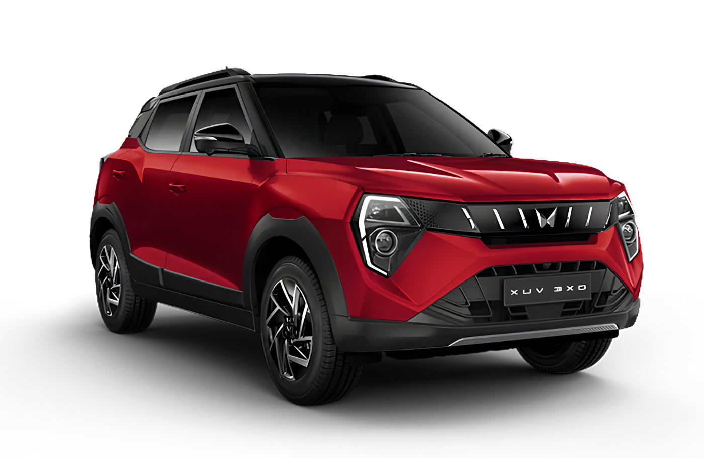 XUV 3XO in Tango Red  Black