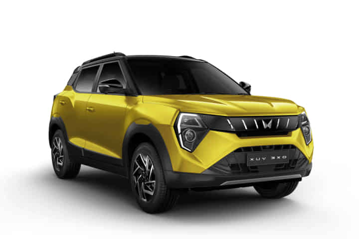 Mahindra XUV 3X0 in Citrine Yellow Black