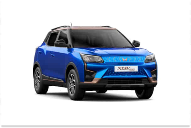 XUV 400 Electric in Infinity Blue Dual Tone
