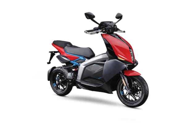 TVS X EV in Red