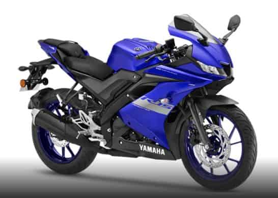Yamaha YZF R15 V3 BS6 2019-2022 in Racing Blue