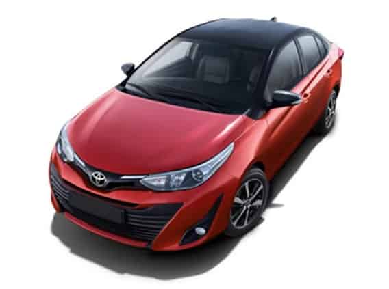 Yaris 2021-2021 in Wildfire Red With Attitude Black