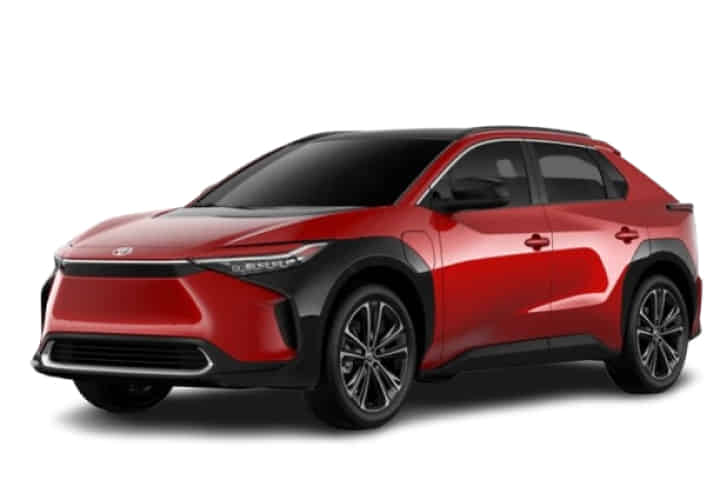 Toyota bZ4X in Supersonic Red