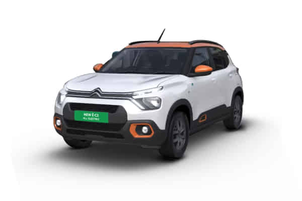 Citroen eC3 in Polar White With Zesty Orange