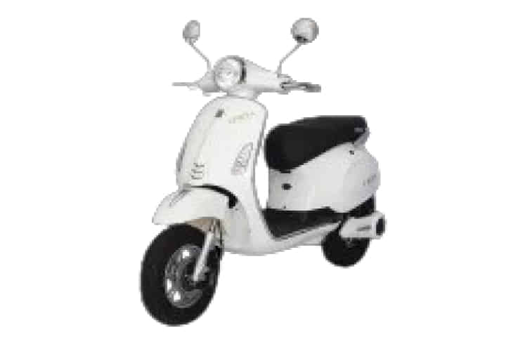 Greta Electric eVespa in Candy White