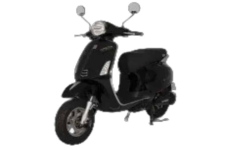 Greta Electric eVespa in Jet Black