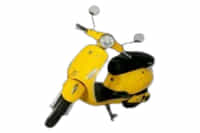 Greta Electric eVespa Superb Yellow colour 