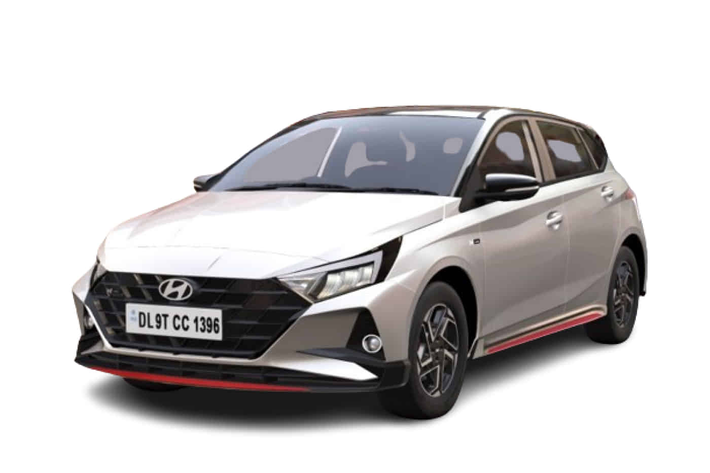 i20 N Line in Atlas White with Abyss Black