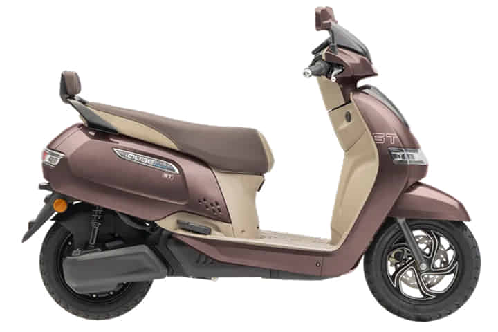 TVS iQube Electric in Copper Brown Beige