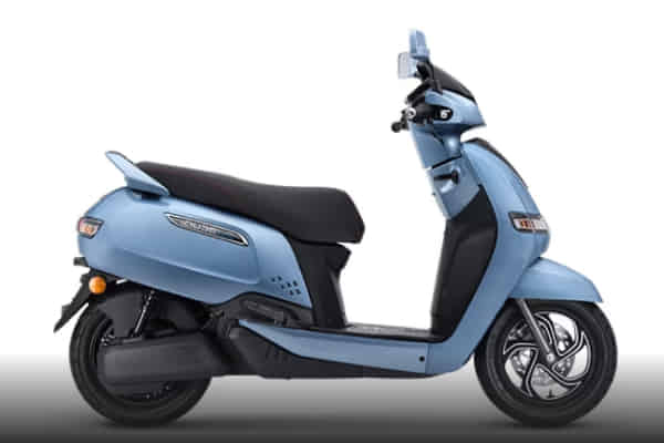 TVS iQube Electric in Mint Blue