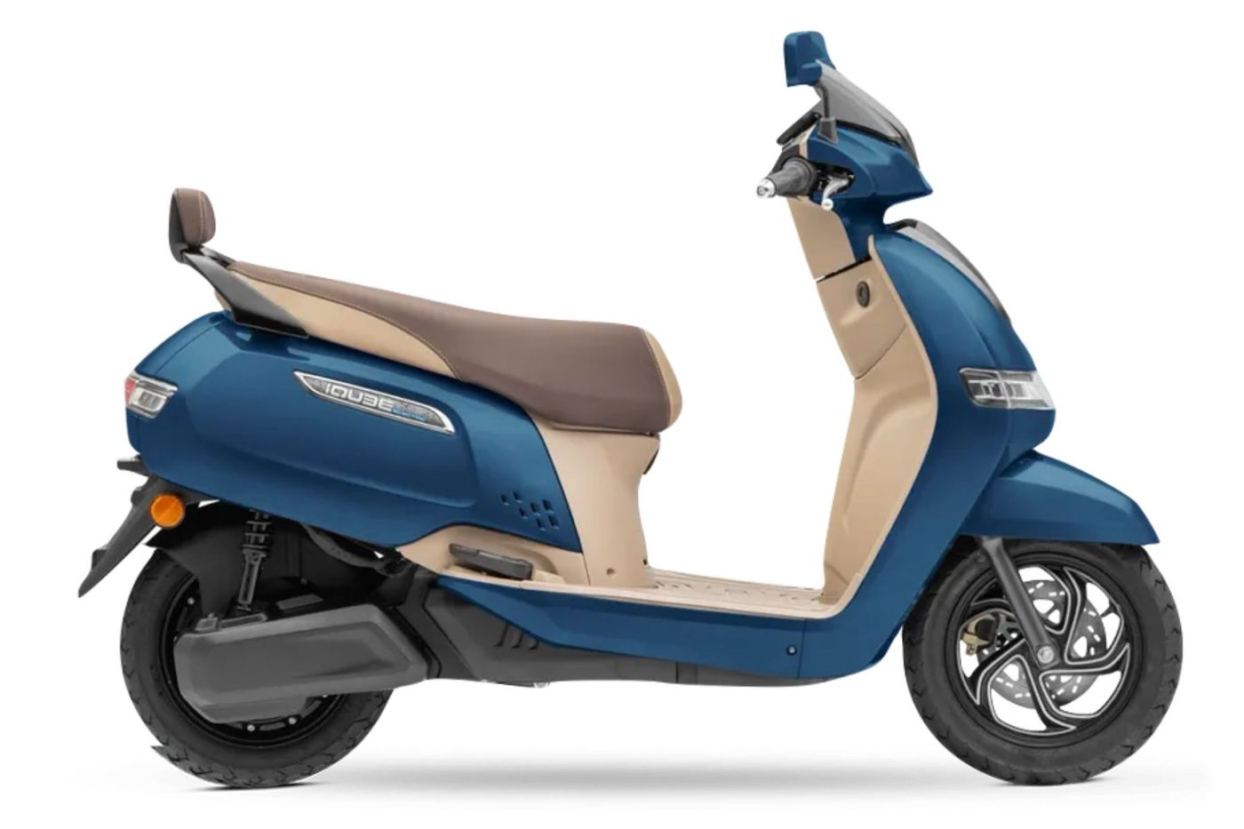 iQube Electric in Starlight Blue Beige iQube Electric in Starlight Blue Beige