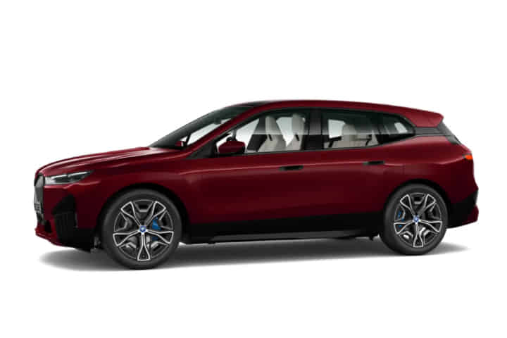 BMW iX Electric in Adventure Red Metallic