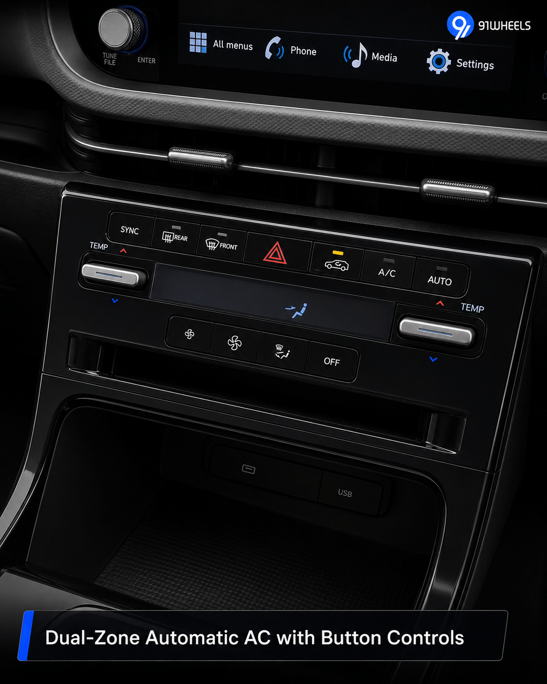 Automatic Dual Zone with Button Controls