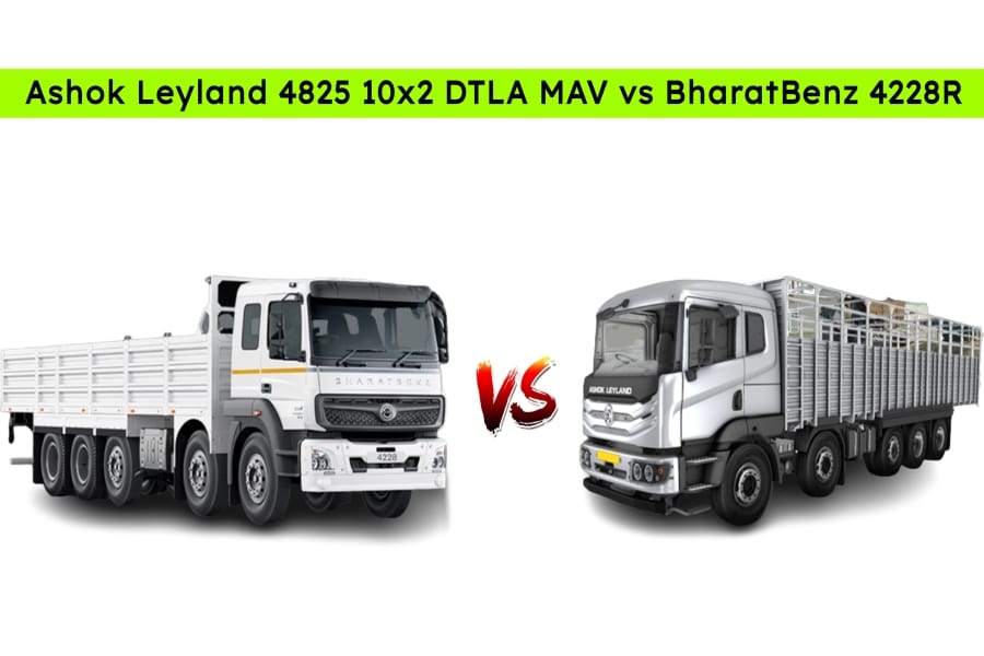 Ashok Leyland 4825 10x2 DTLA MAV vs BharatBenz 4228R Spec