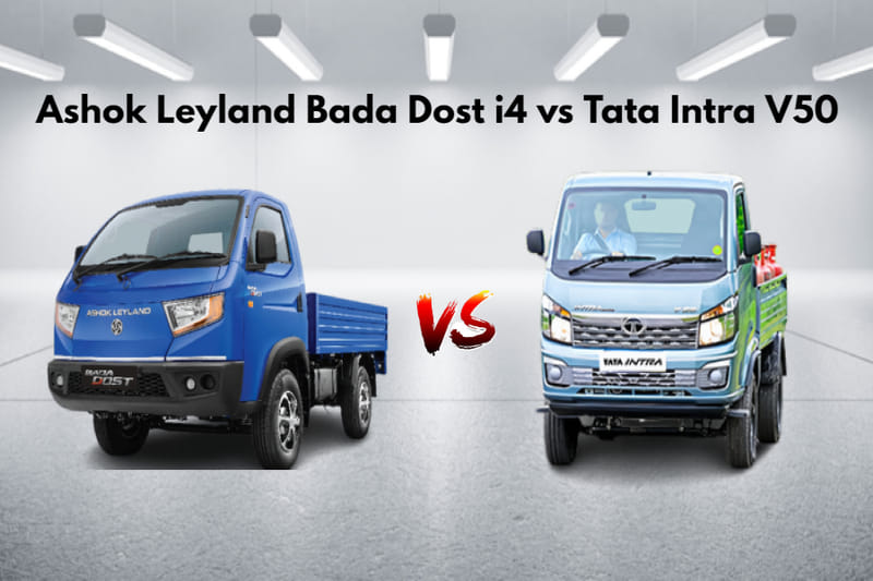 Ashok Leyland Bada Dost i4 vs Tata Intra V50 Spec Comparison