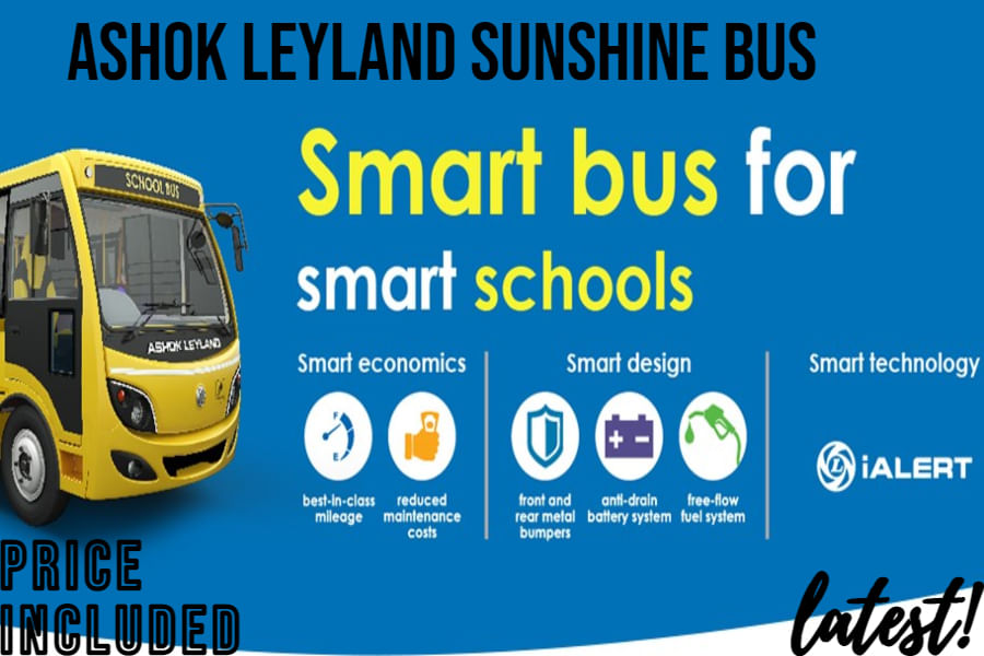 Ashok Leyland Sunshine Bus कीमत / प्राइस माइलेज और इंजन क्षमता