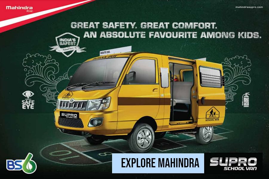 Mahindra supro school van on hot sale road price