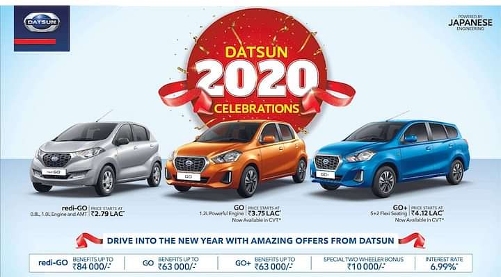 Datsun Announces massive discounts on Redi-GO and Go Car Models