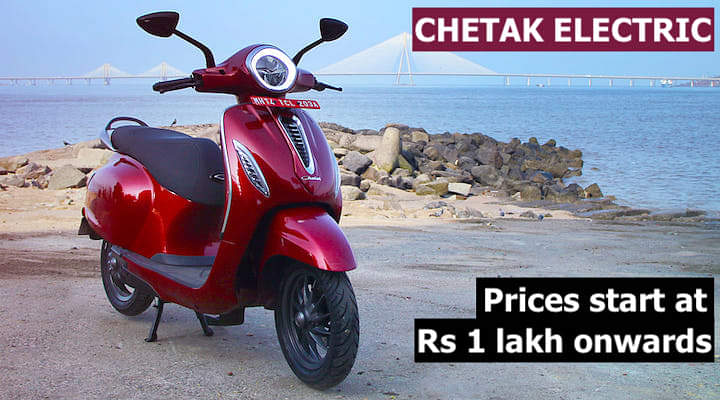 Bajaj Chetak Electric Launched At Rs 1 Lakh; Comes In Two Trims