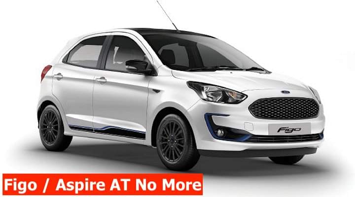 Ford India Discontinues Figo And Aspire Automatic Trims