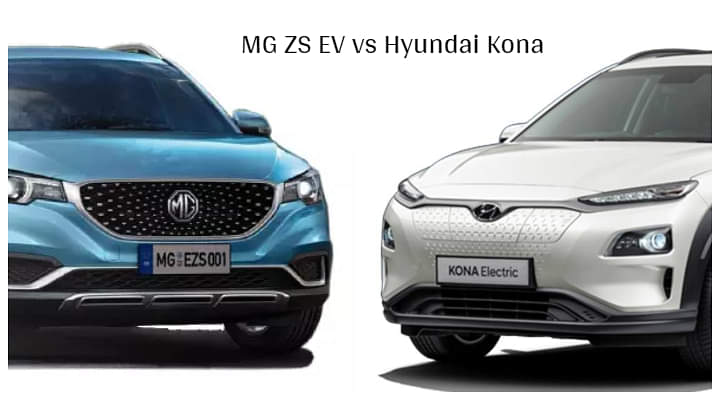 MG ZS EV vs Hyundai Kona Electric - Specification Comparison