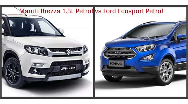 Maruti Brezza 1.5L Petrol vs Ford Ecosport Petrol - Spec Comparison