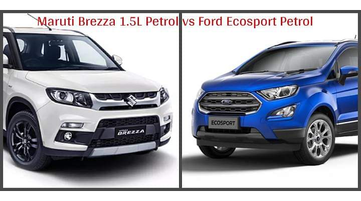Maruti Brezza 1.5L Petrol vs Ford Ecosport Petrol - Spec Comparison