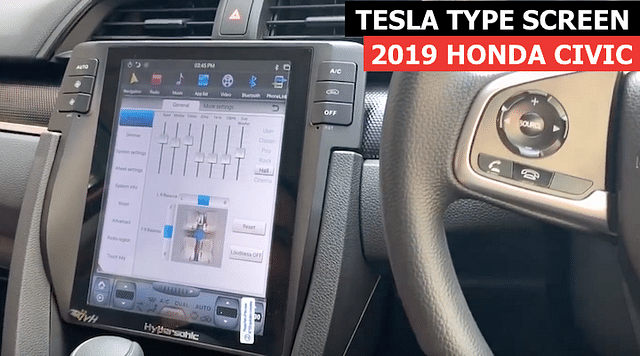 Tesla Type Touchscreen for Your Honda Civic 2019