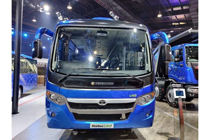 Tata Motors showcases India's First LNG Bus