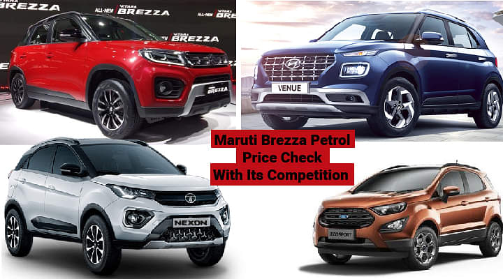 Maruti Brezza vs Hyundai Venue vs Tata Nexon - Petrol Price Comparison