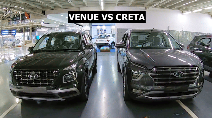 Hyundai Creta 2020 vs Hyundai Venue: Exteriors Hyundai Creta 2020 vs Hyundai Venue: Exteriors
