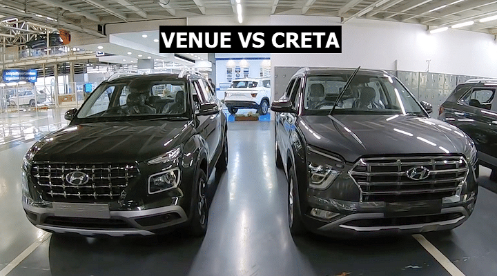 Hyundai Creta 2020 vs Hyundai Venue: Exteriors