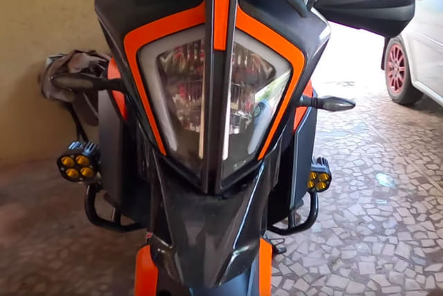 modified KTM 390 Adventure