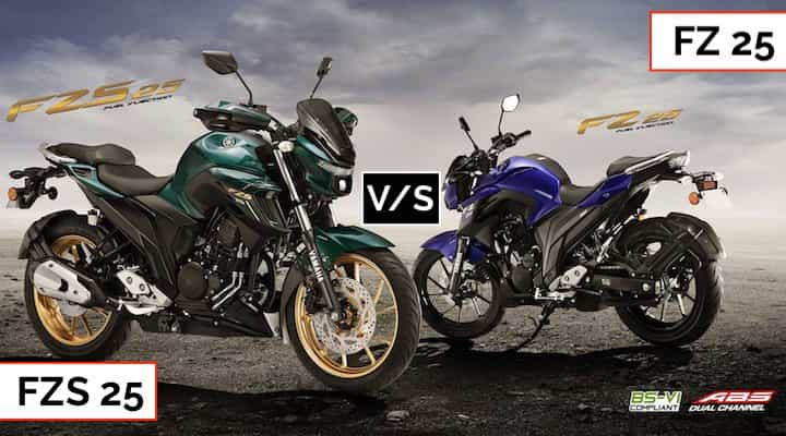 Yamaha FZ 25 vs FZS 25 : Differences in these 2020 BS6 Models Yamaha FZ 25 vs FZS 25 : Differences in these 2020 BS6 Models
