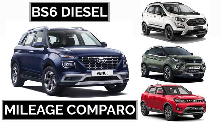 Hyundai Venue BS6 vs Tata Nexon BS6 And Other SUVs: Diesel Fuel Economy Compared