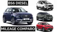 Hyundai Venue BS6 vs Tata Nexon BS6 And Other SUVs: Diesel Fuel Economy Compared Hyundai Venue BS6 vs Tata Nexon BS6 And Other SUVs: Diesel Fuel Economy Compared