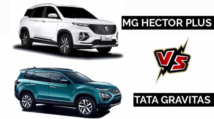 MG Hector Plus Vs Tata Gravitas - Spec Comparison MG Hector Plus Vs Tata Gravitas - Spec Comparison