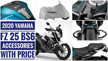 Yamaha Fz 25 Bs6 And Fzs 25 Bs6 Official Accessories With Prices Revealed