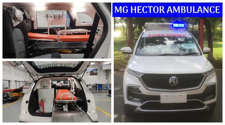 MG Hector Ambulance Donated To Gujarat Government To Fight Against Coronavirus MG Hector Ambulance Donated To Gujarat Government To Fight Against Coronavirus
