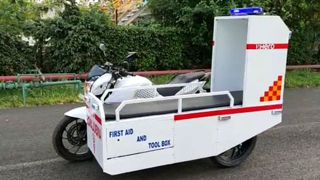 hero bike ambulance