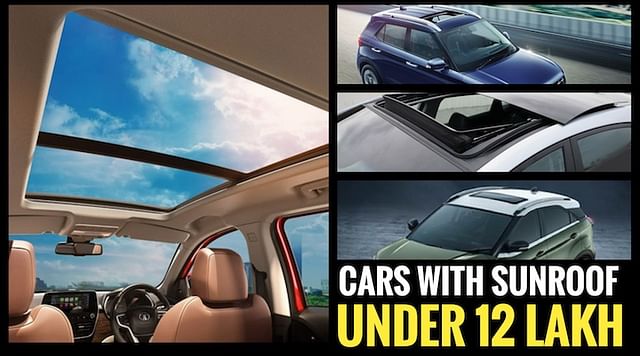 cars with sunroof under rs 12 lakh