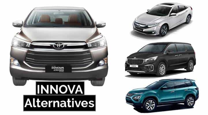 Toyota Innova Crysta Alternatives: From Kia Carnival To Honda Civic Toyota Innova Crysta Alternatives: From Kia Carnival To Honda Civic