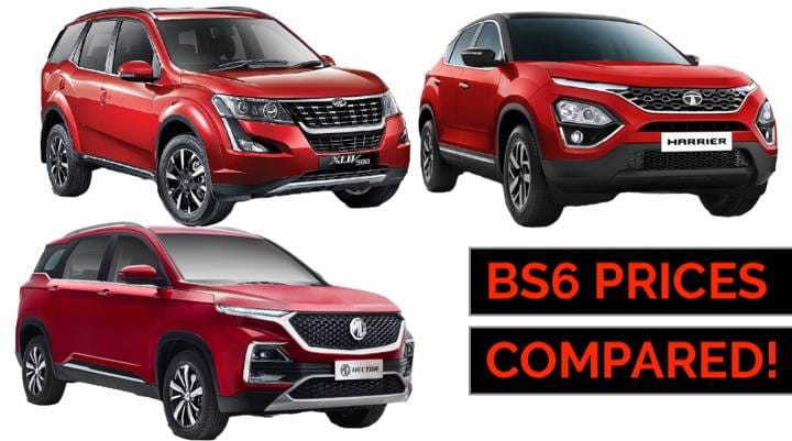 Mahindra XUV500 vs MG Hector vs Tata Harrier: BS6 Prices And Spec Comparo Mahindra XUV500 vs MG Hector vs Tata Harrier: BS6 Prices And Spec Comparo