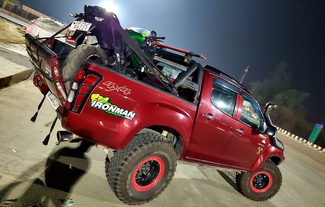 modified isuzu d max v cross india