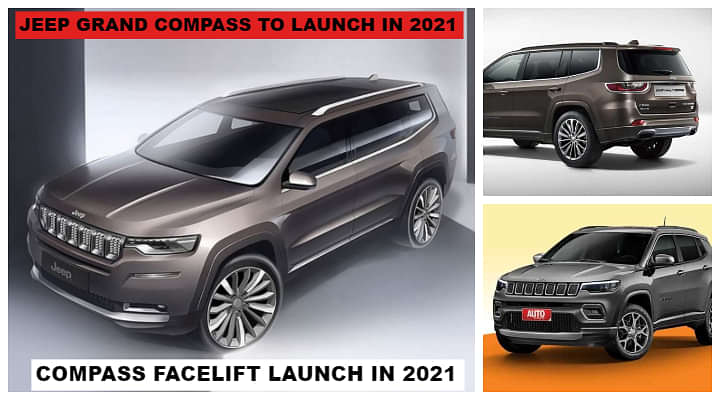 Jeep Names their 7-seater SUV Grand Compass; Launch in Q2 and Compass Facelift in Q1 2021