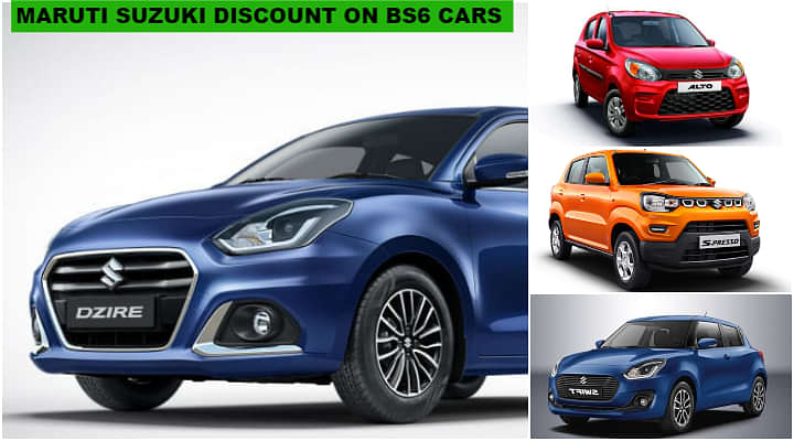 Maruti Discounts on BS6 Cars For May 2020; Alto 800 to Dzire Facelift