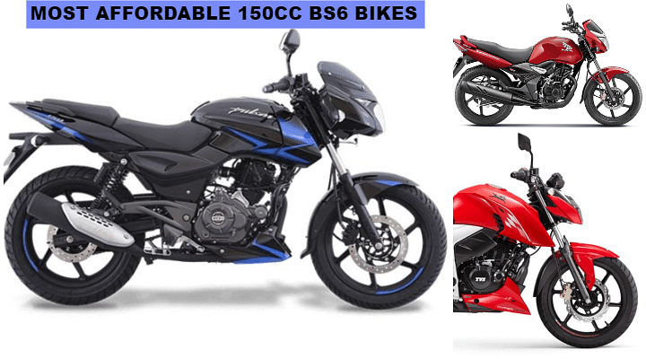 Most Affordable 150cc BS6 Bikes in India; Bajaj Pulsar to TVS Apache 160