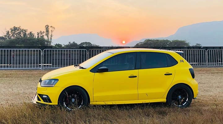 This Modified Volkswagen Polo Wrapped In Satin Yellow Makes 135 Bhp
