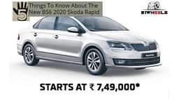 2020 Skoda Rapid BS6 Launched - Five Things To Know